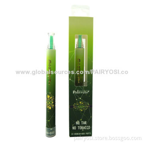 800 puffs e-hookah, different tastes available, various color